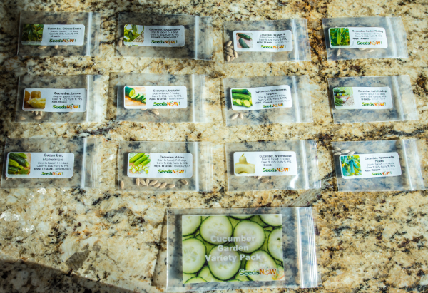 Cucumber seed variety pack